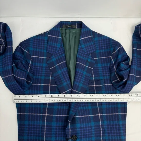 NWD Paul Smith Men’s2 Button Tartan Plaid Wool Sport Coat US 36 /IT 46 $1295